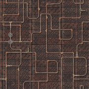 Pipework Oxidation-Digital Wallpaper-Rebel Walls-Brown-R14421