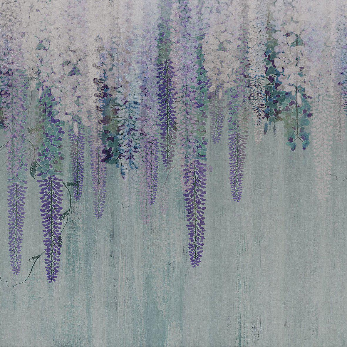 Purple Rain-Digital Wallpaper-London Art-Green-18073-02