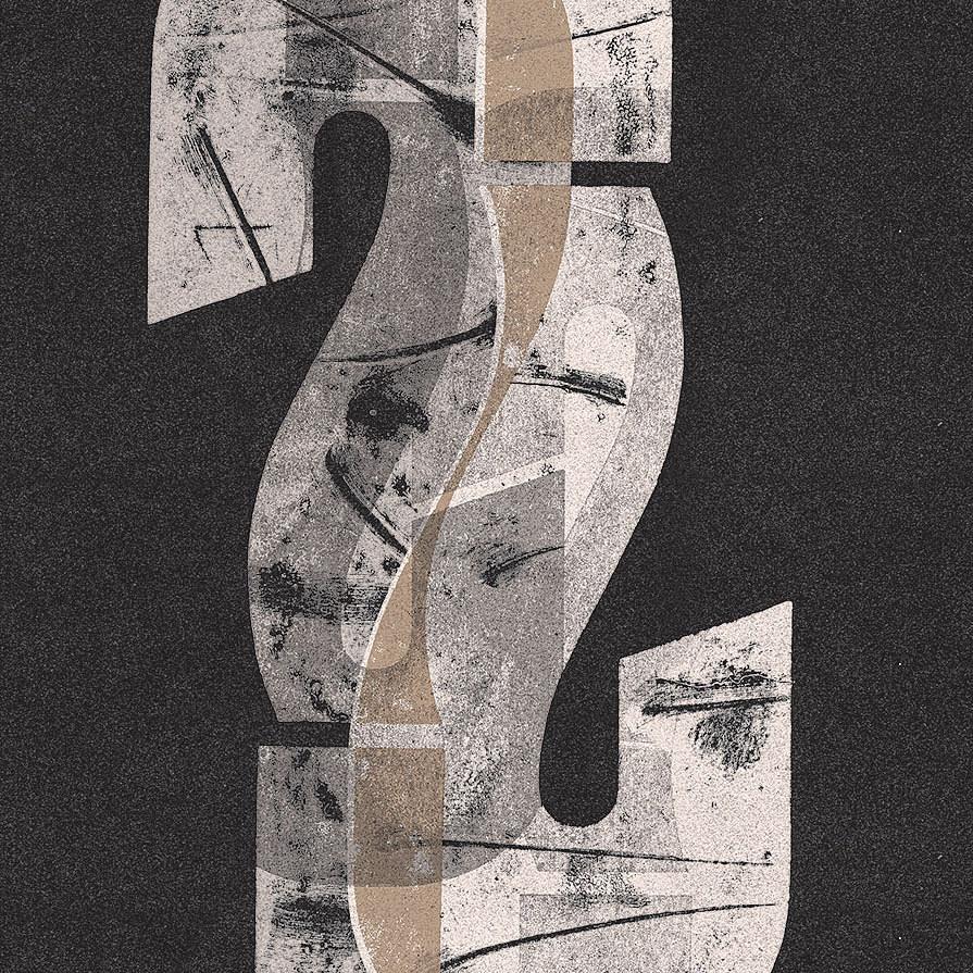 Questions-Digital Wallpaper-London Art-Grey-16006-01