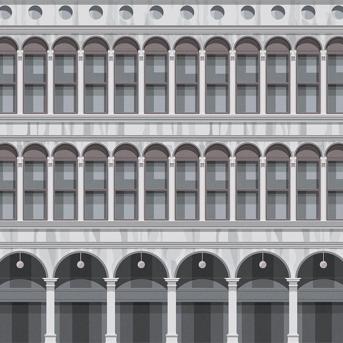 San Marco-Digital Wallpaper-London Art-Grey-17089-01