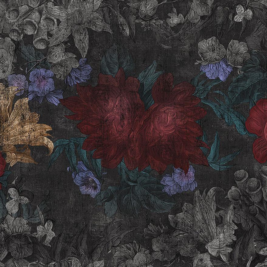 Saphir-Digital Wallpaper-London Art-Red / Black-18124-01