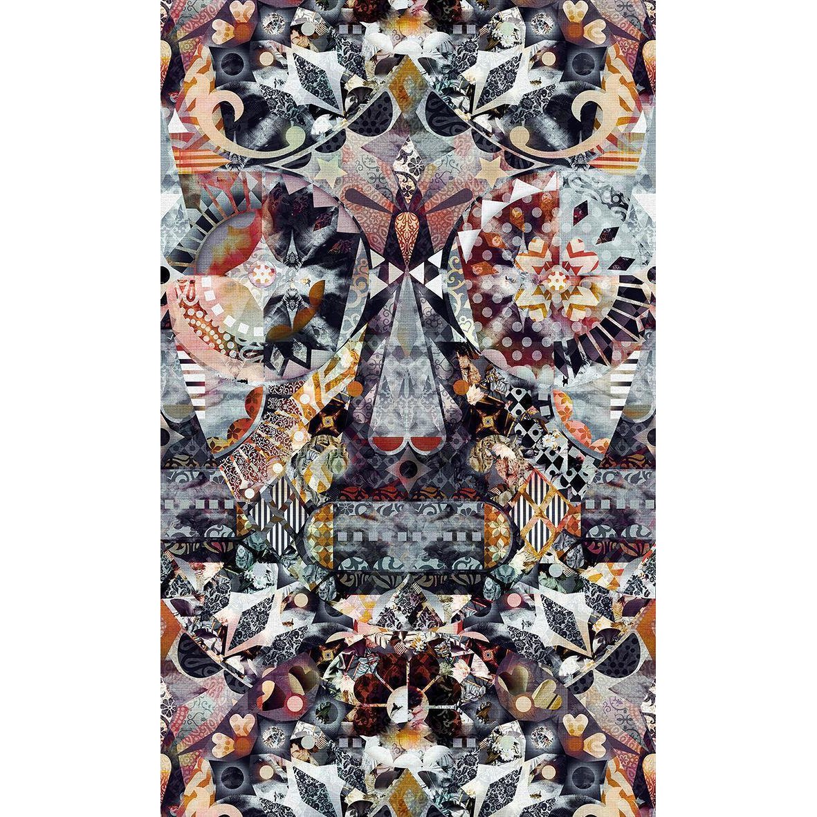 Shanghai-Digital Wallpaper-London Art-Blue / Orange-06MW-01