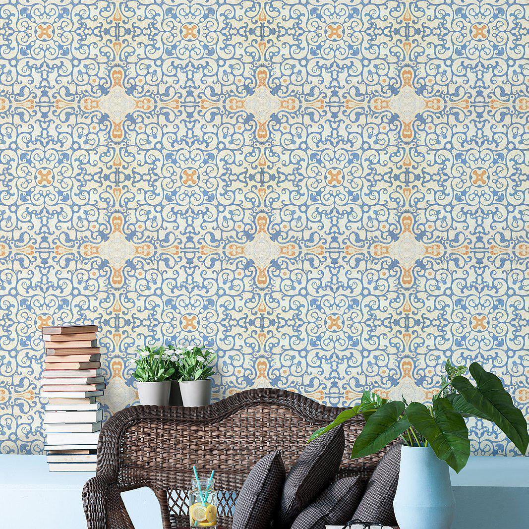 Spanish Tile-Pre-Printed Wallpaper-Mind the Gap-