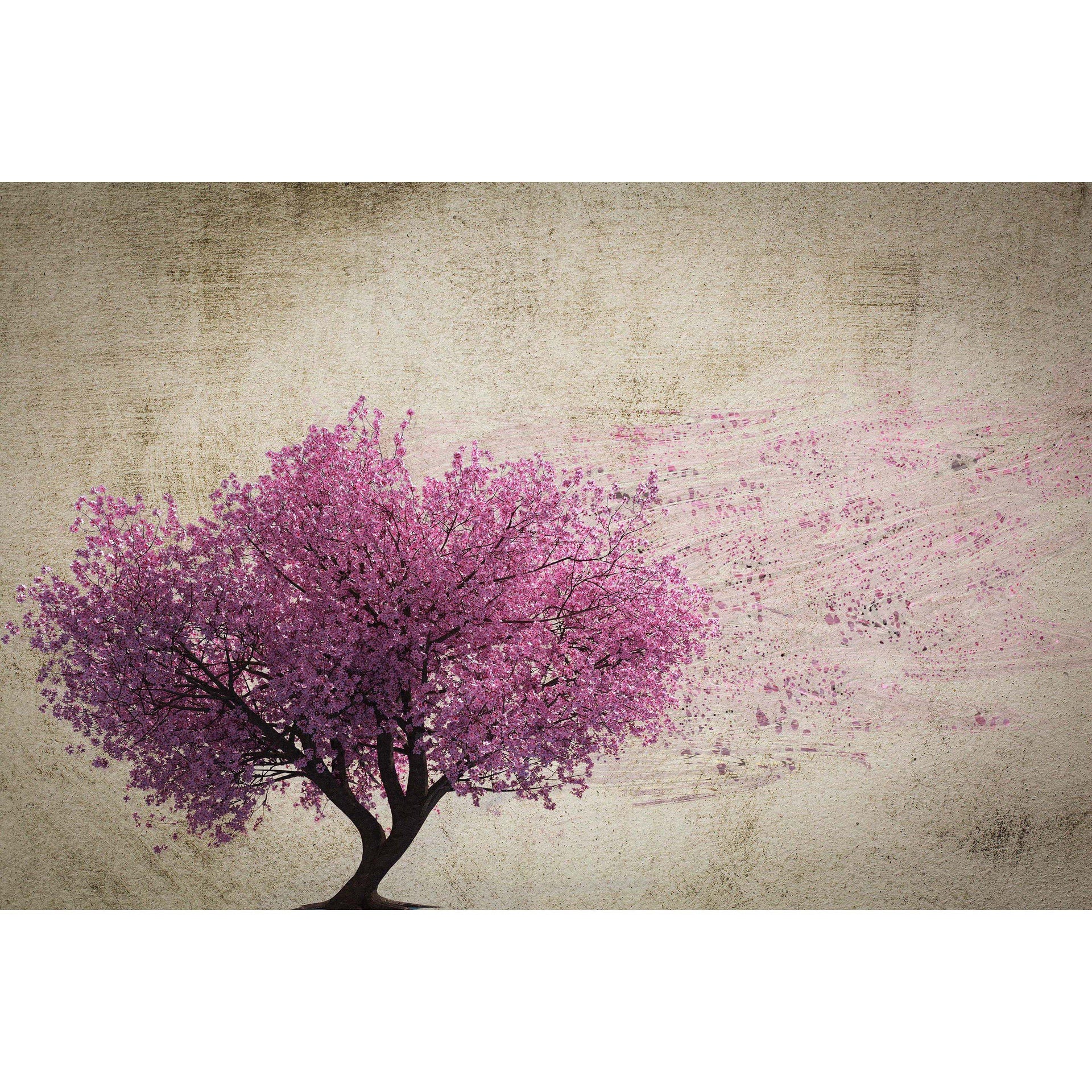 Spring Wind-Digital Wallpaper-InstabileLab-Pink / Brown-SPRING WIND 01