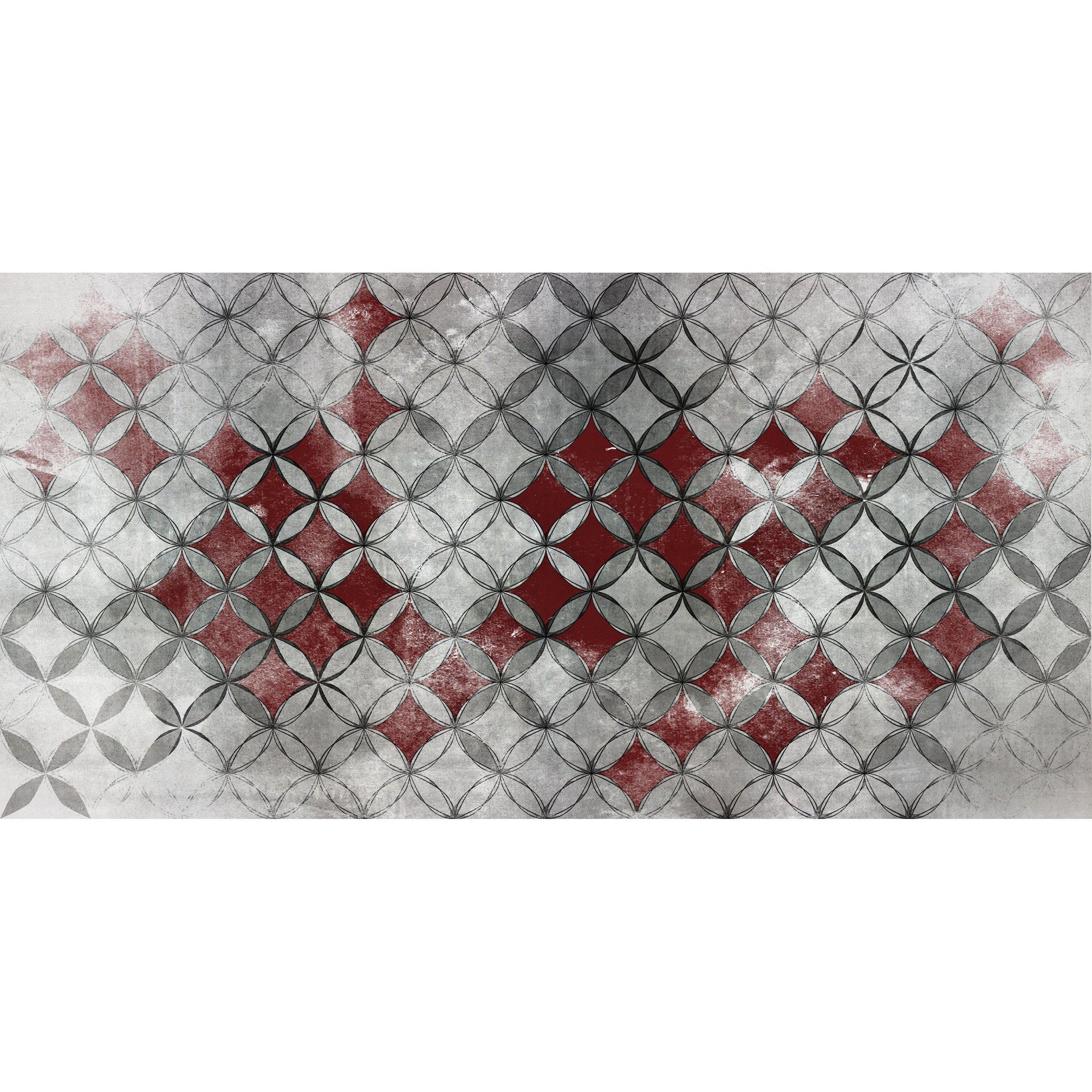 Star-Digital Wallpaper-InstabileLab-Red / Grey-STAR 01