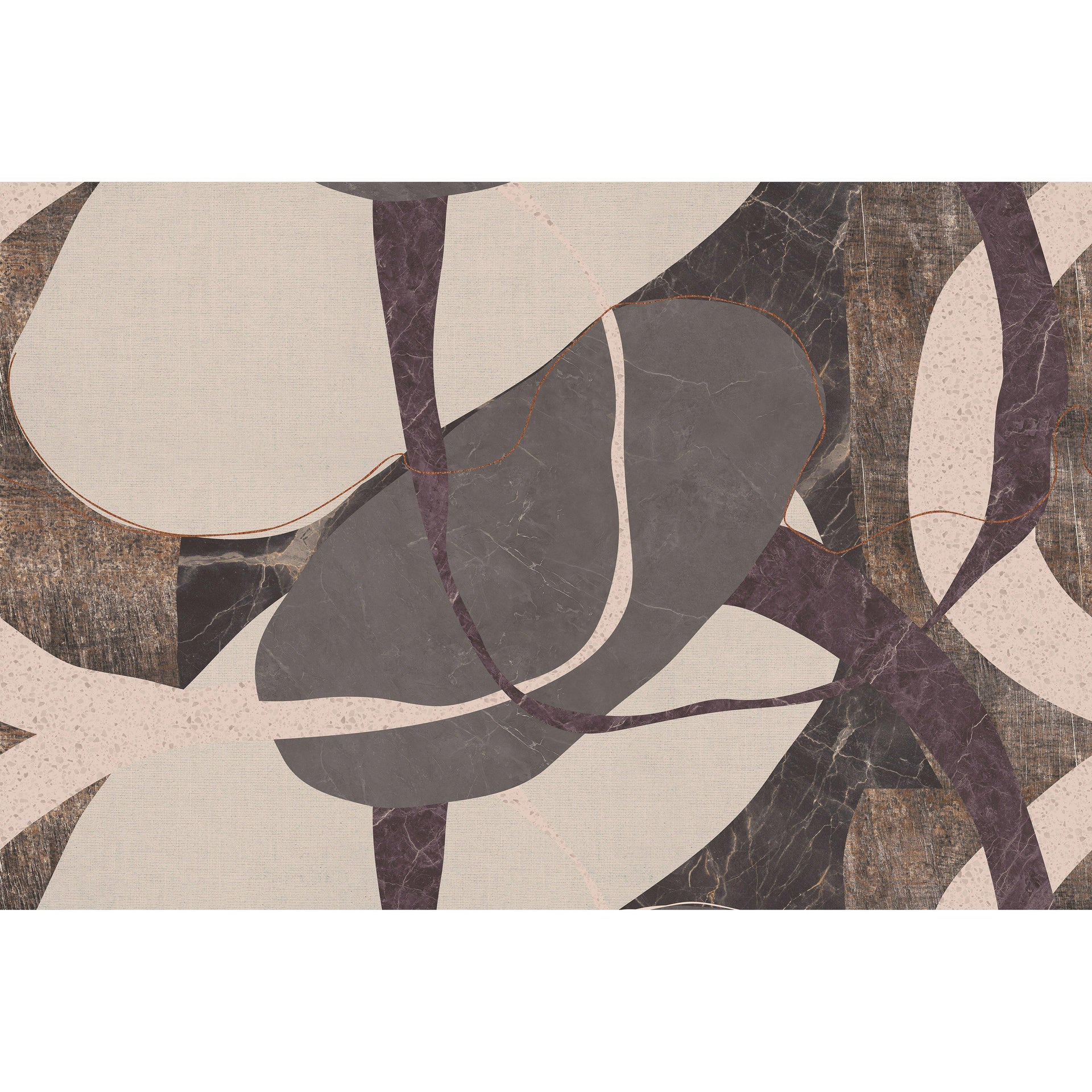 Stone-Digital Wallpaper-InstabileLab-Grey / Purple / Brown-STONE 02