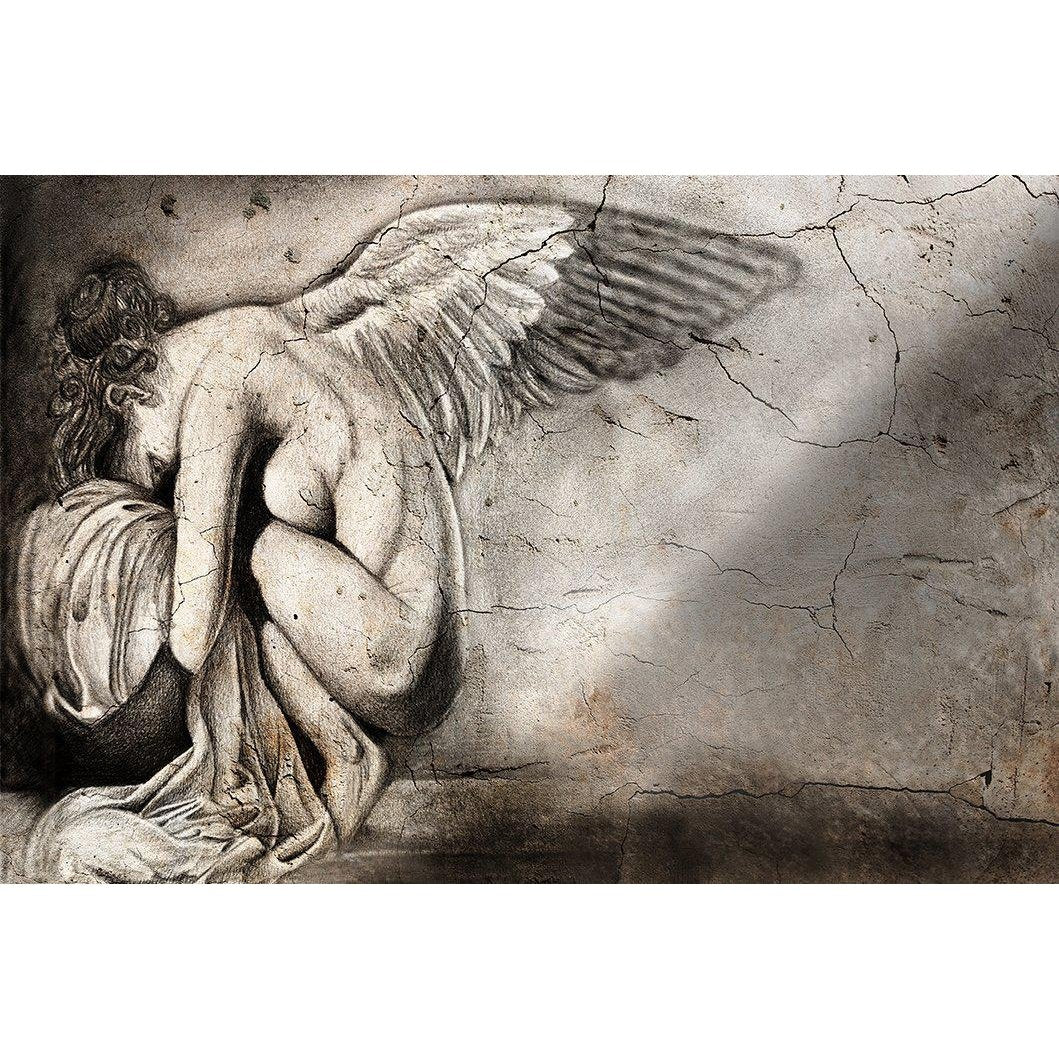 Sweet Angel-Digital Wallpaper-Skinwall-Grey / Brown-79A