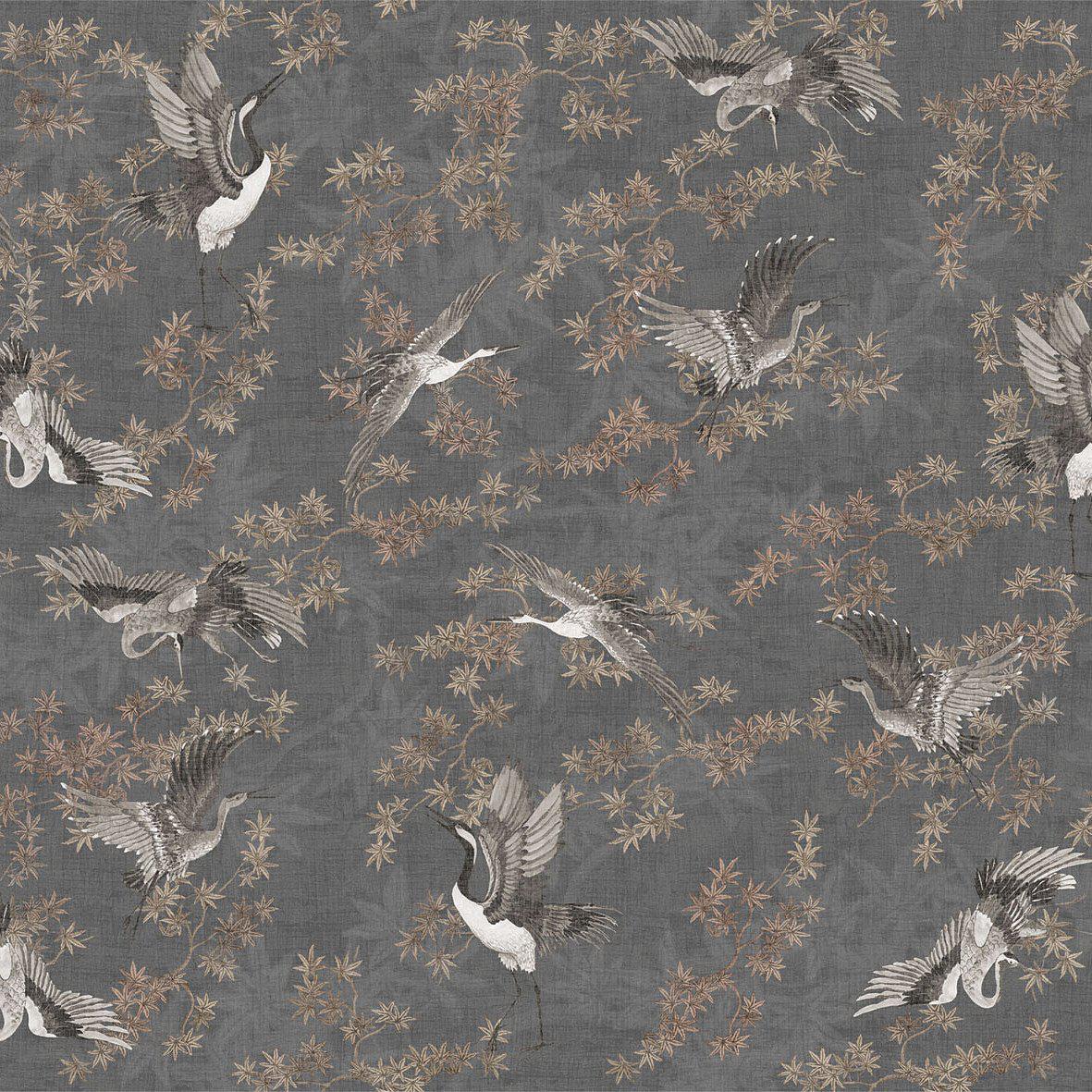 Sya-Digital Wallpaper-London Art-Brown / Grey-17087-04