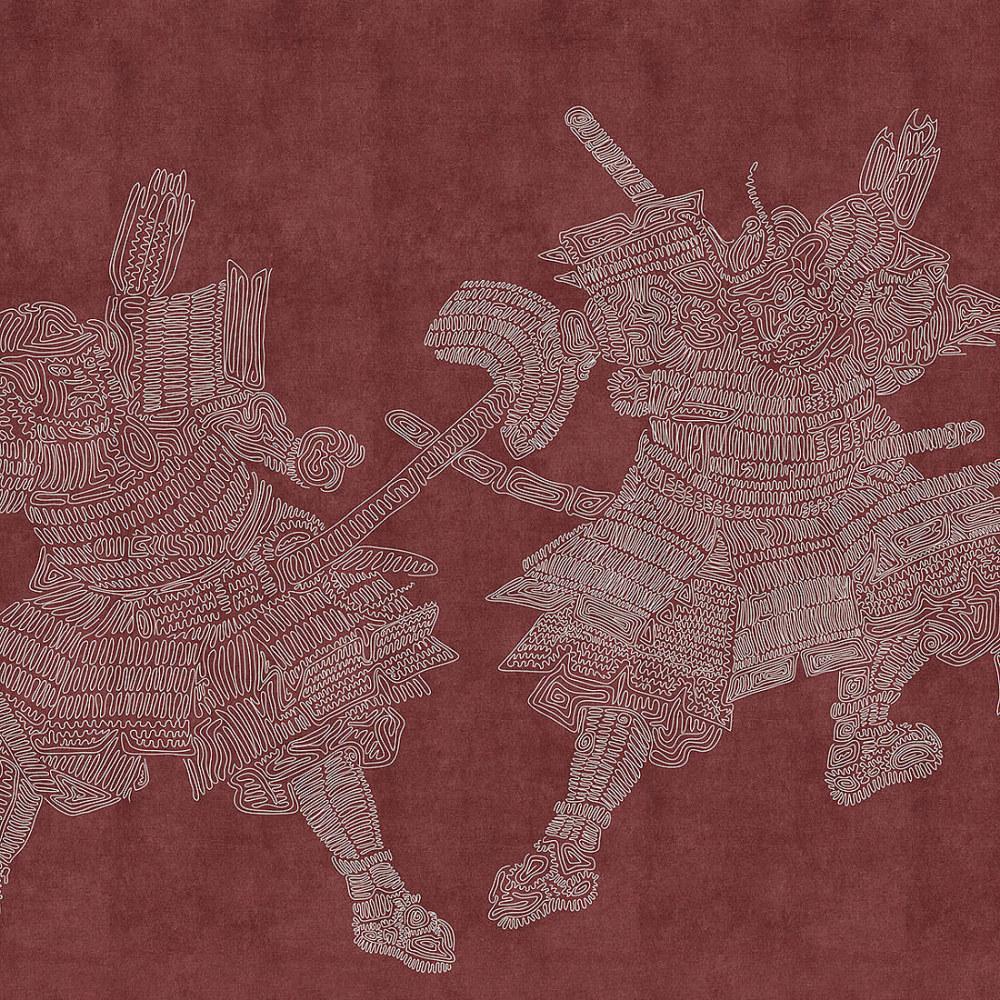 Tangles Two-Digital Wallpaper-London Art-Red-15131-04