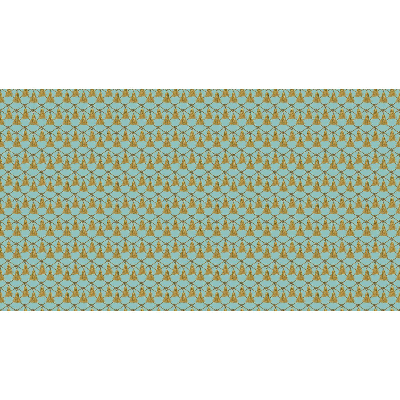 Tassels-Digital Wallpaper-Rebel Walls-Gold / Green-R15702