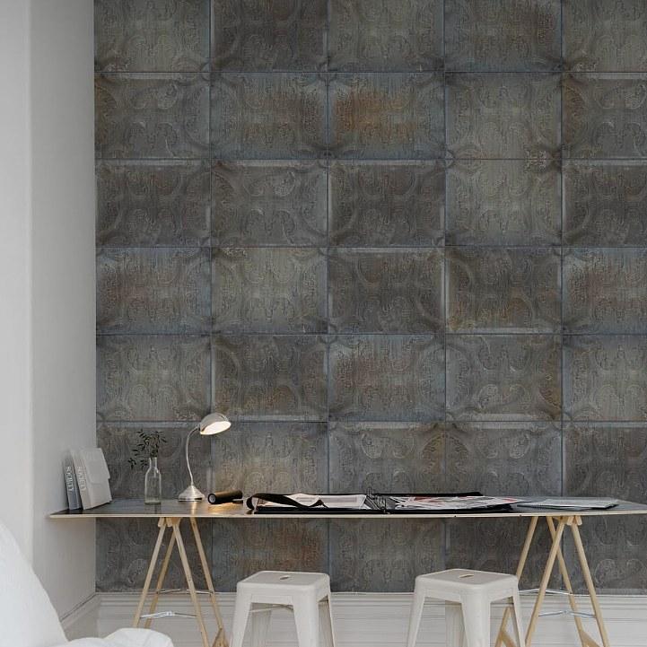 Tin Plates-Digital Wallpaper-Rebel Walls-