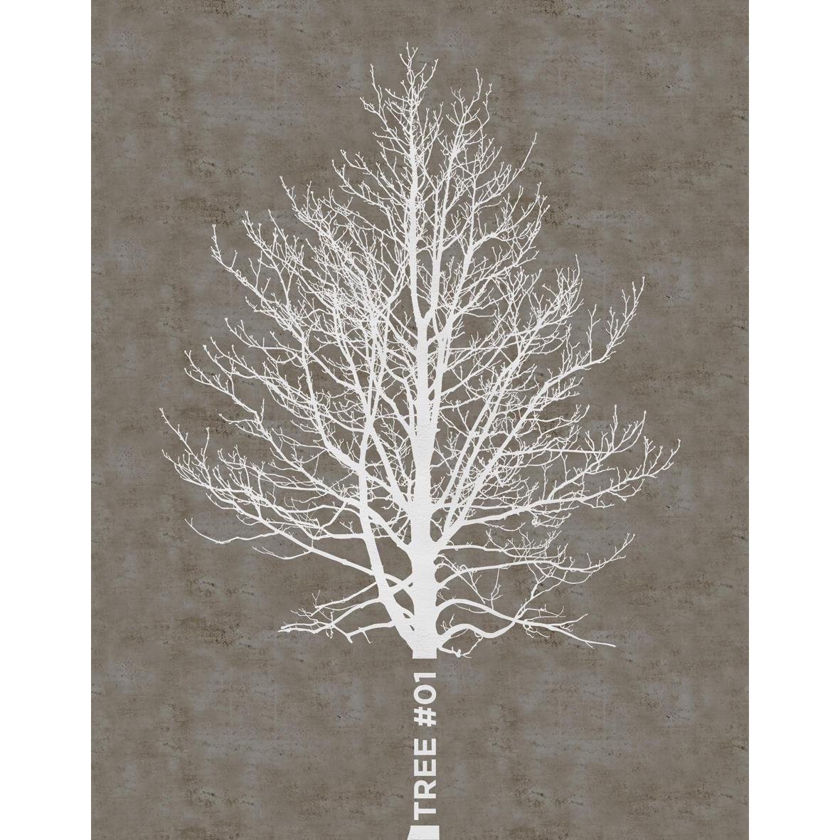 Tree-Digital Wallpaper-Wall&deco-White / Brown-OUTO_TR1305 A