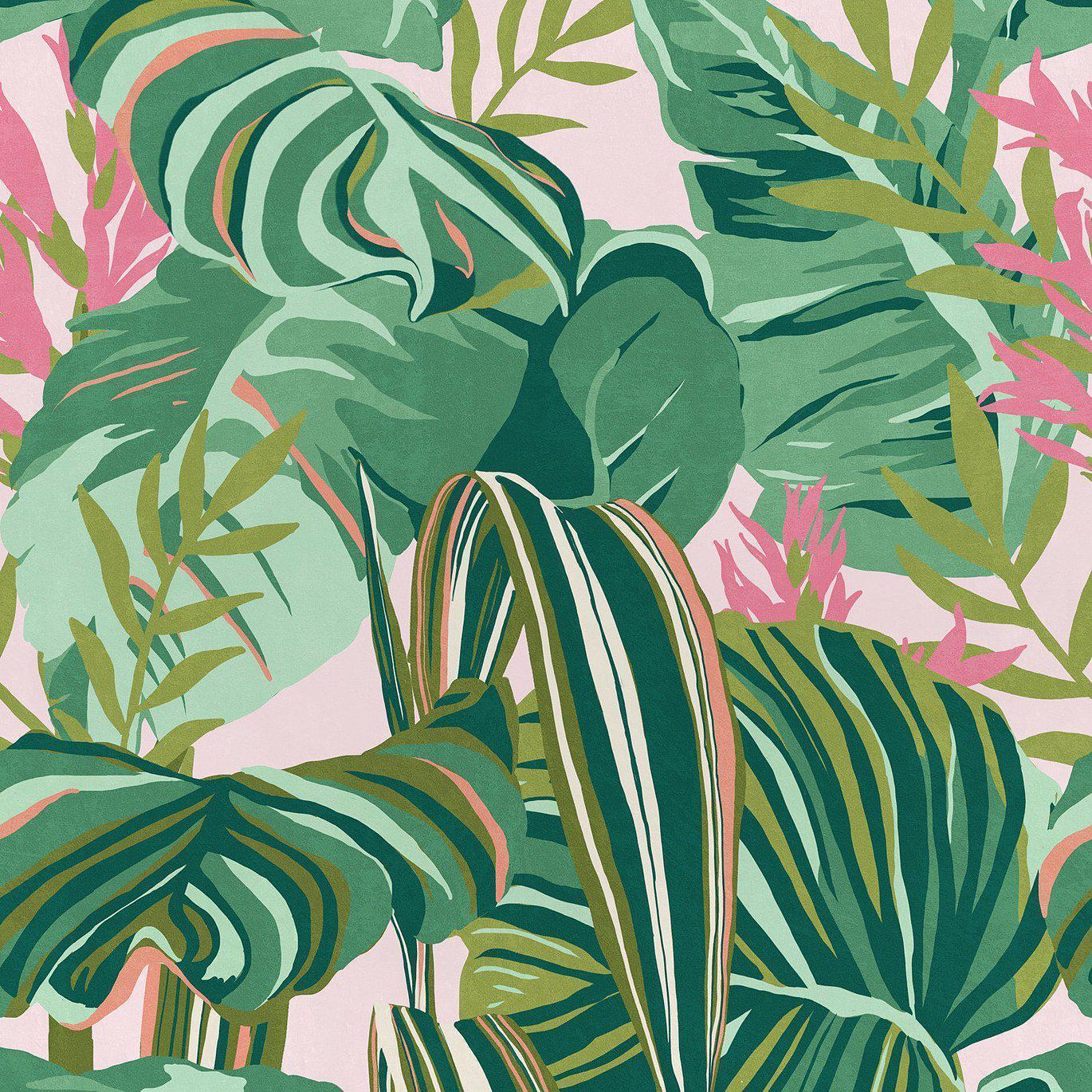 Tropical Foliage-Pre-Printed Wallpaper-Mind the Gap-