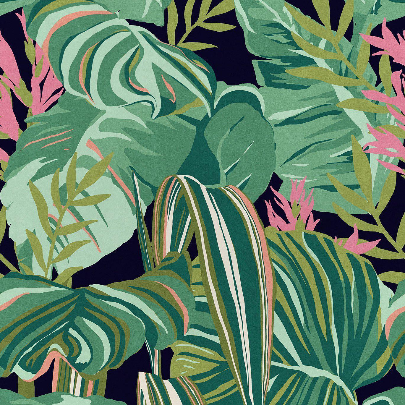 Tropical Foliage-Pre-Printed Wallpaper-Mind the Gap-