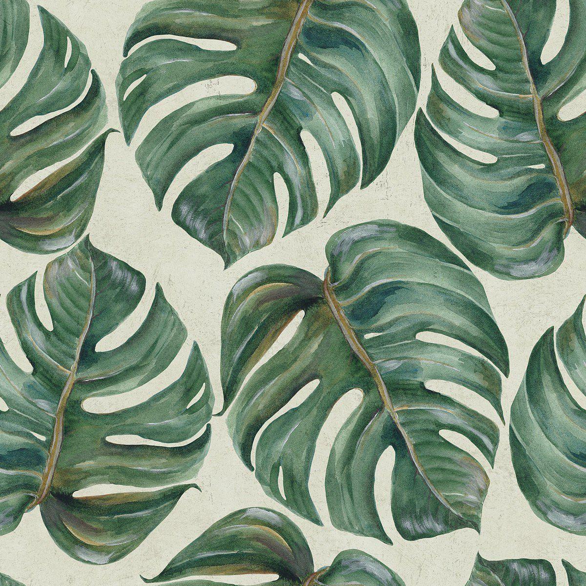 Tropical Leaf-Pre-Printed Wallpaper-Mind the Gap-