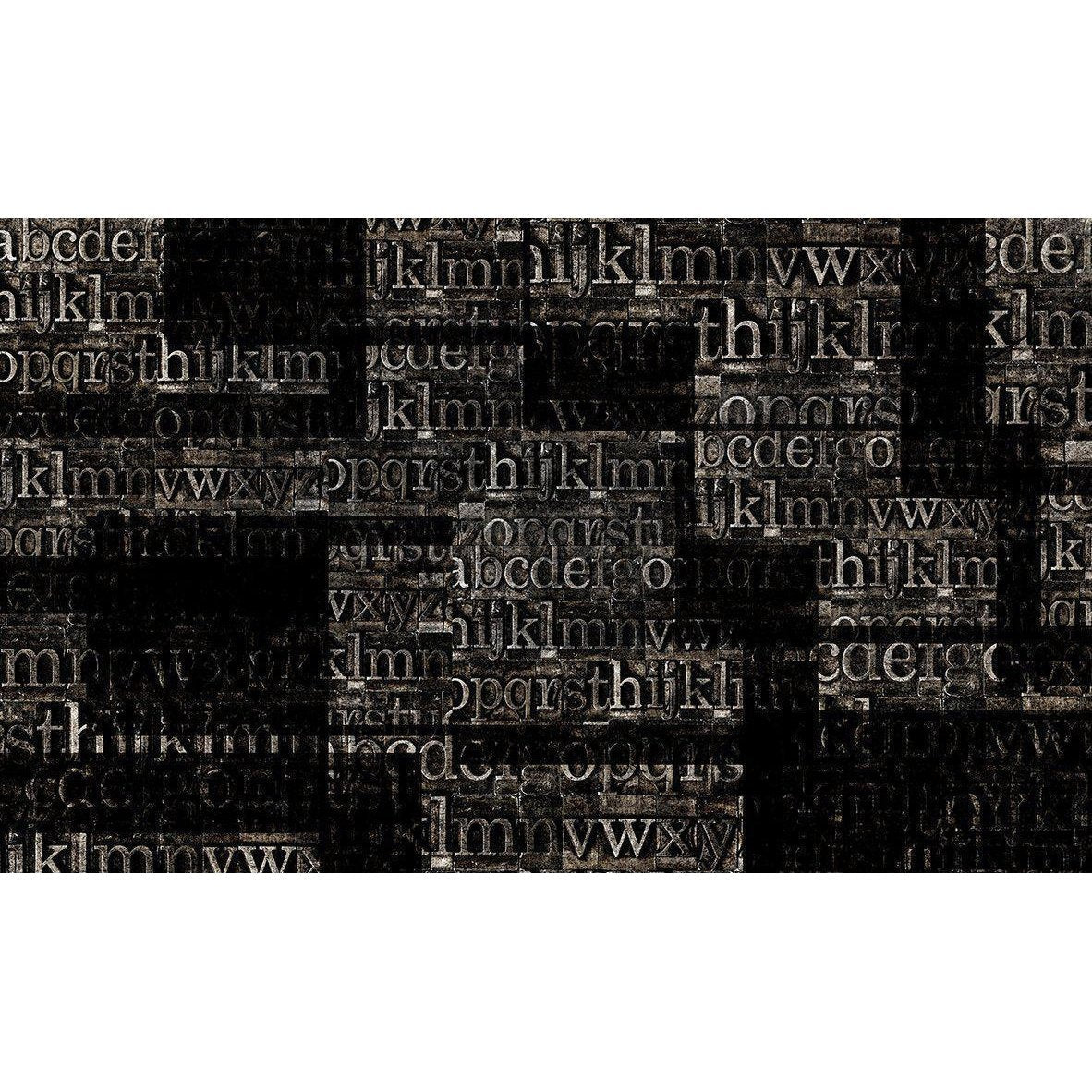 Typography-Digital Wallpaper-Skinwall-Black / Grey 2-74B