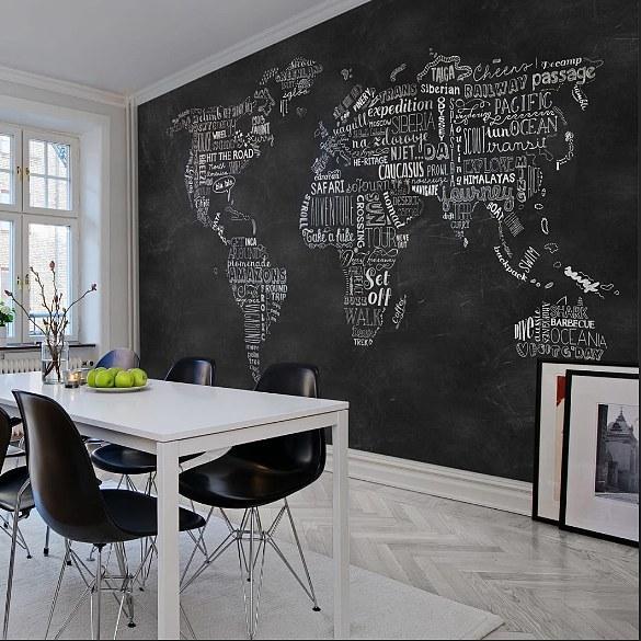 Wanderlust-Digital Wallpaper-Rebel Walls-Black / White-R13851