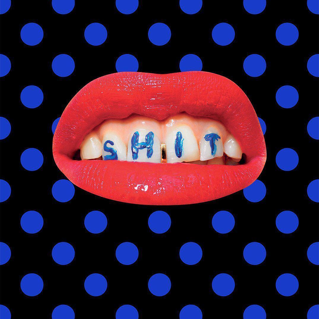 Wash Your Mouth-Digital Wallpaper-London Art-Red / Black / Blue-02TP-04