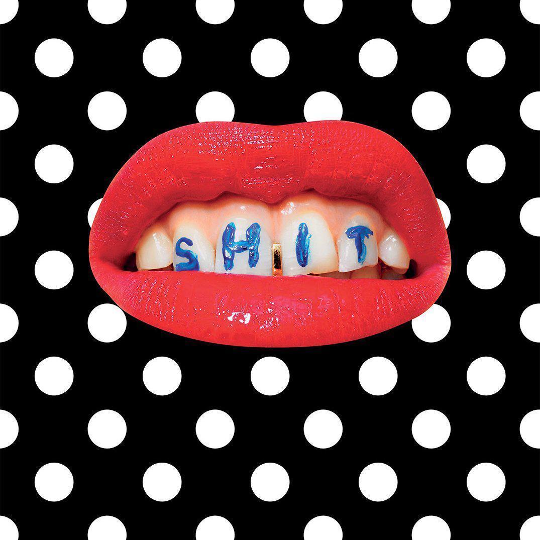 Wash Your Mouth-Digital Wallpaper-London Art-Red / Black / White 2-02TP-03