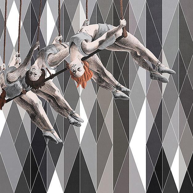 We Are The People-Digital Wallpaper-London Art-Grey-14054-06