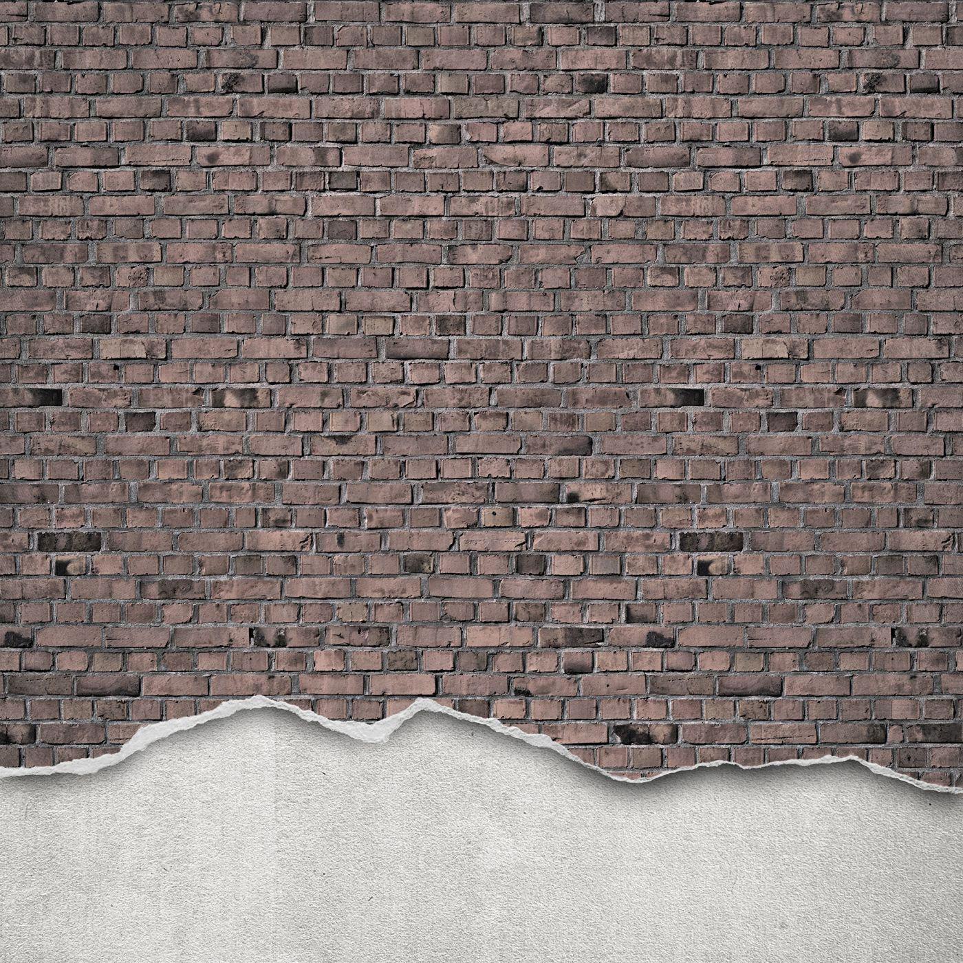 Well-Worn Brick Wall-Digital Wallpaper-Rebel Walls-Light Brown-R12223