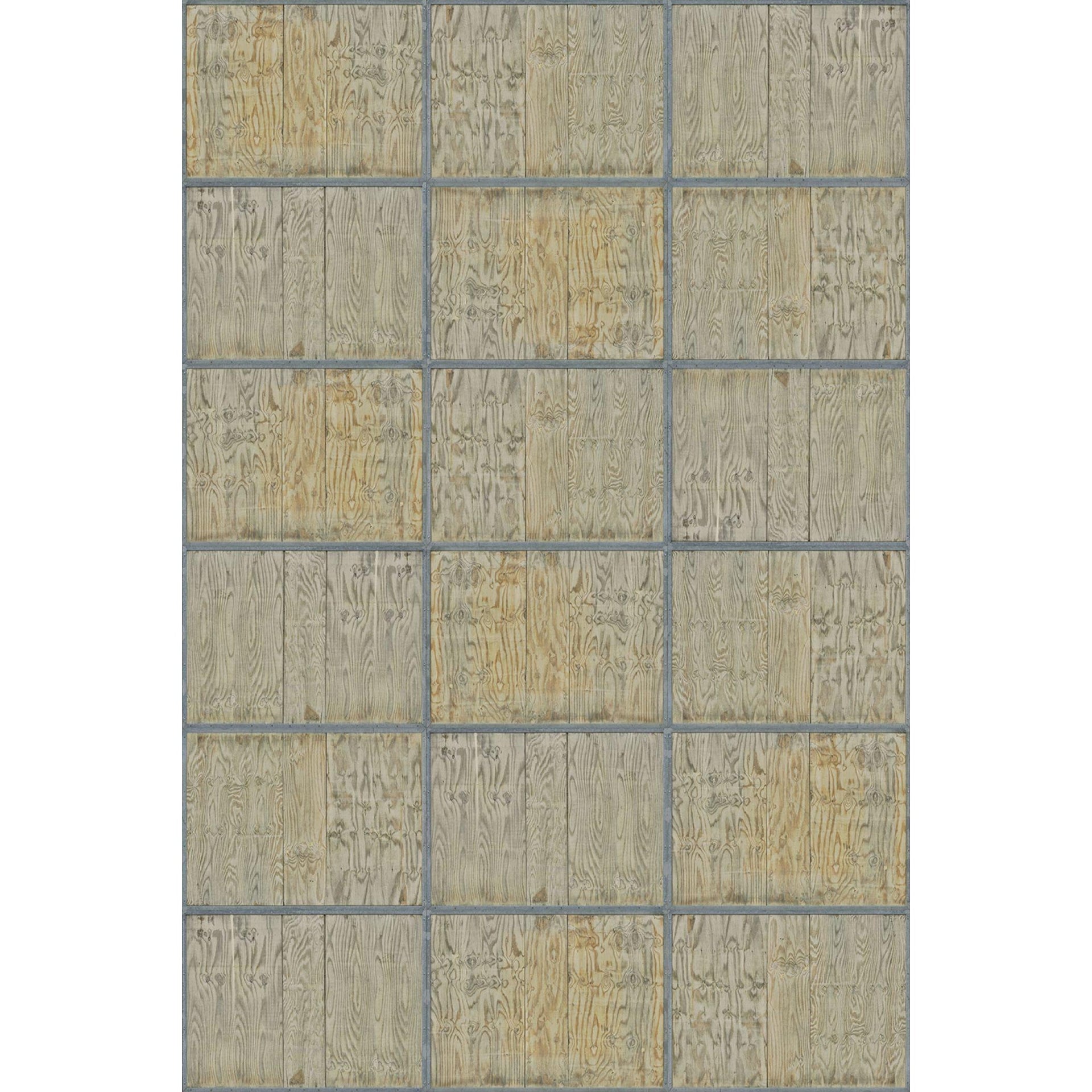 Wooden Frames-Digital Wallpaper-Rebel Walls-Brown-R10971