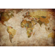 World Map-Digital Wallpaper-Rebel Walls-Brown 1-R10771