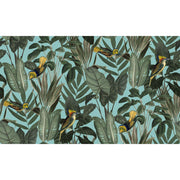 Yellow Bird-Digital Wallpaper-Rebel Walls-Green-R15731